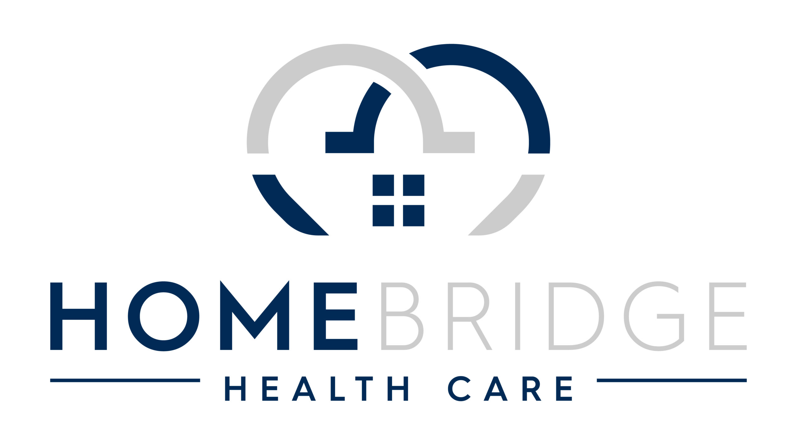 A logo of home bridge health care